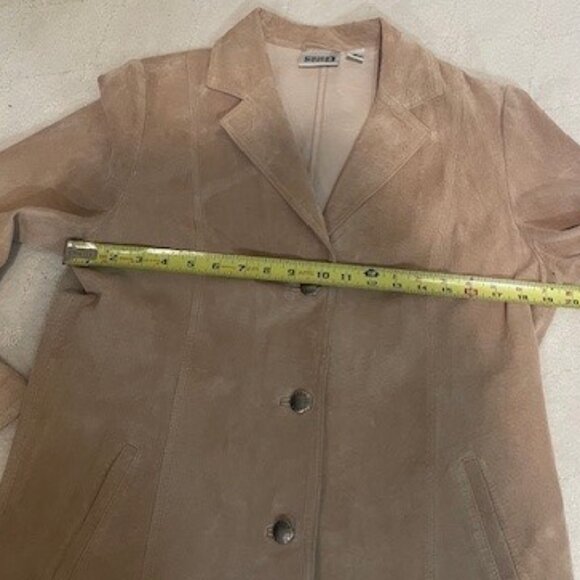Chico's Suede Light Tan Jacket – MEDIUM - Picture 8 of 13